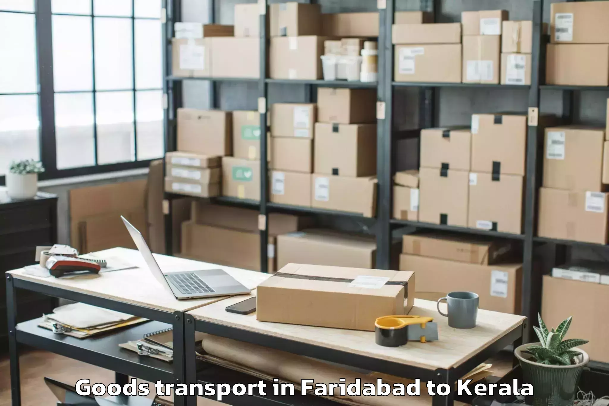 Discover Faridabad to Valanchery Goods Transport